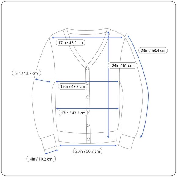 Sag Harbor Womens Gray Acrylic/Lurex Button-Up V-Neck Cardigan Sweater Size 12 - Picture 6 of 6